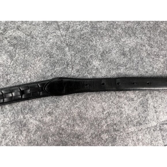 PGA Tour Belt Mens 38 Black Leather Woven Silver Buckle Western Golf Classic - Picture 12 of 16